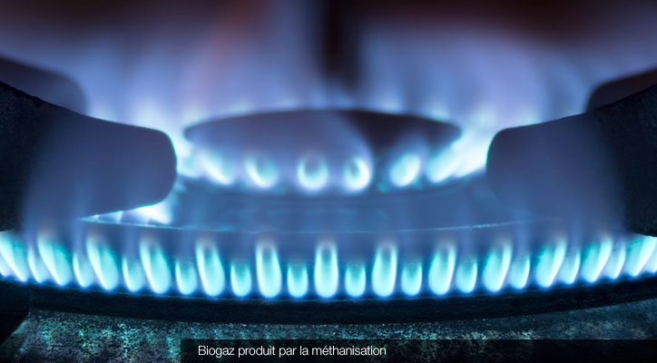 Biogaz produit par la méthanisation © Fotolia